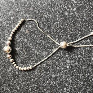 Pandora String Of Beads Adjustable Tennis Bracelet, Balls - Silver 925